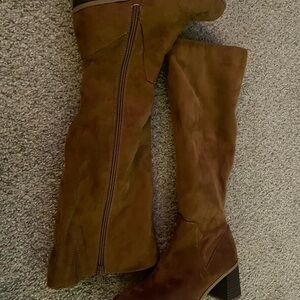Universal Thread Tan Over the Knee Boots